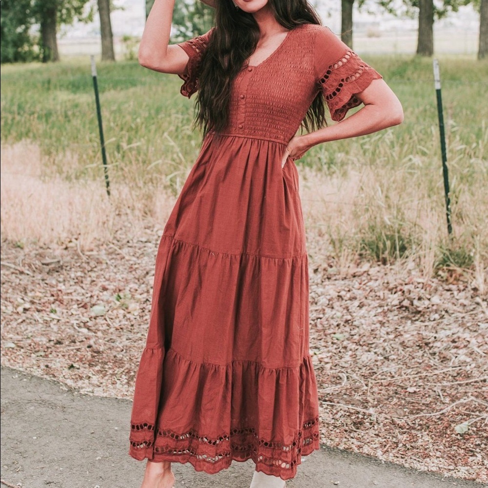 Shall We Dance Dress Rusty Rose